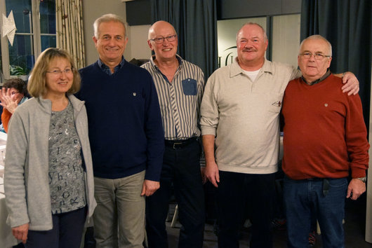 vlnr: Gabi Gebhard, Peter Billen, Paul Bottler, Reinhard "Reiner" Reiser, Karlheinz Frisch